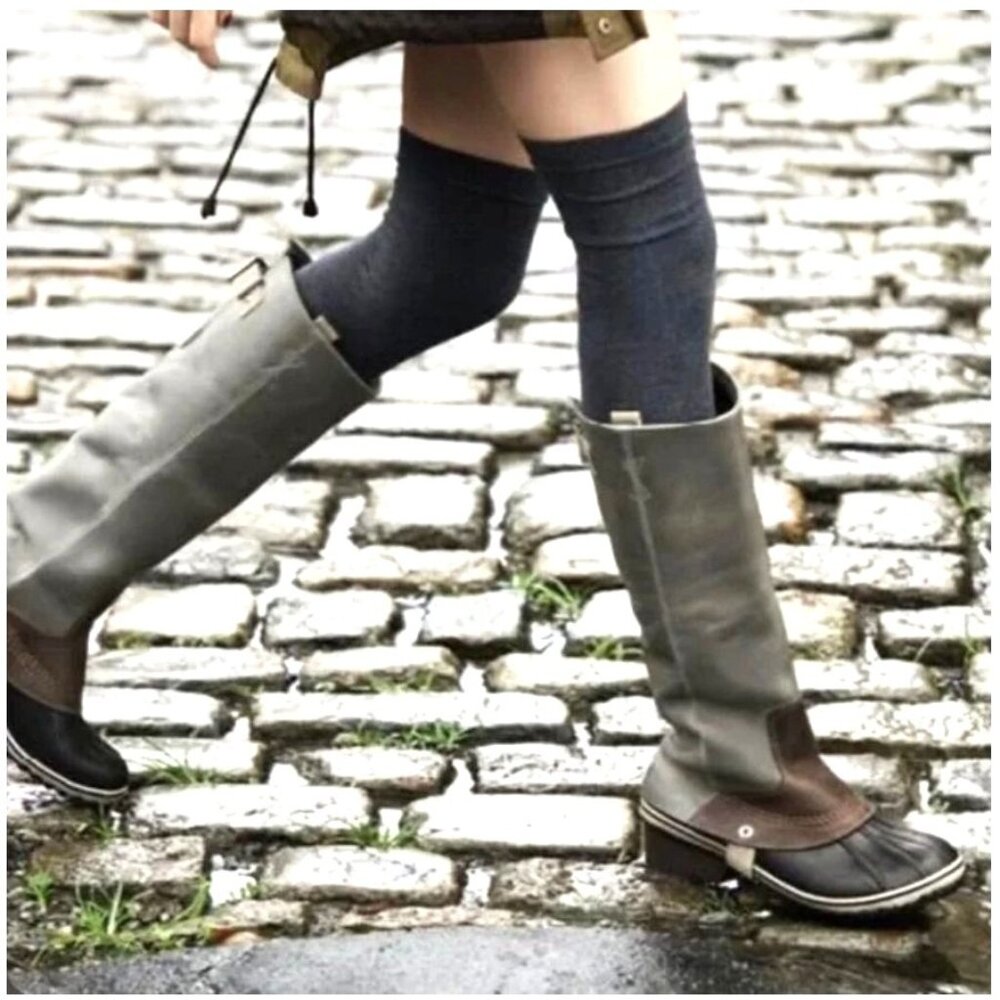 SOREL SLIMPACK Tall 10 Equestrian Riding Boot Shale Gray Waterproof RARE HTF - Picture 16 of 17